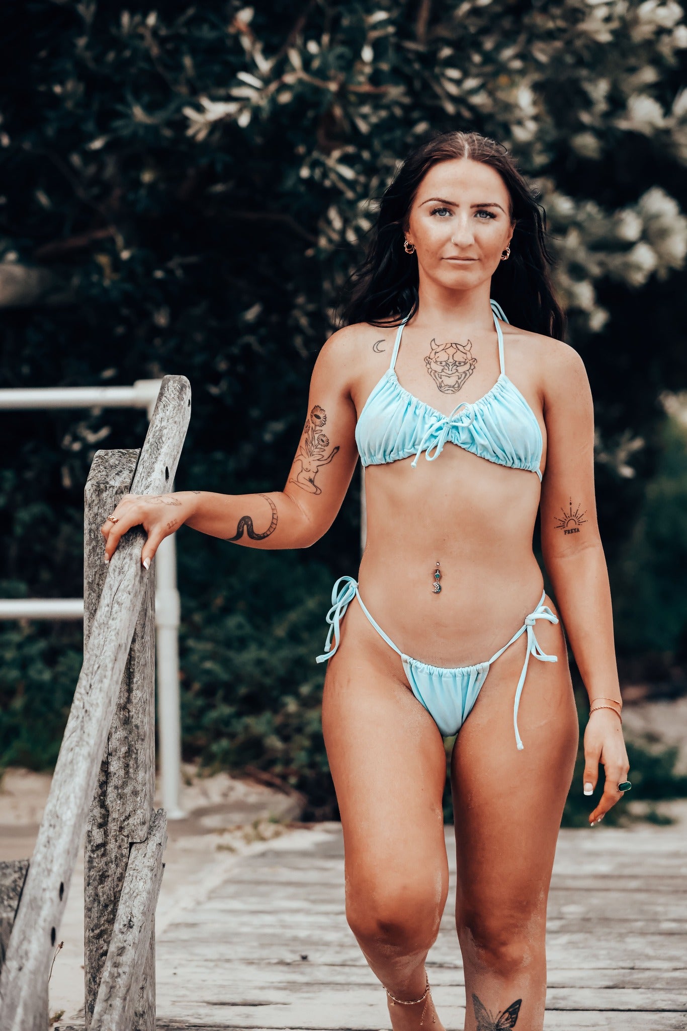 Sky Blue Bahaar Kini Set