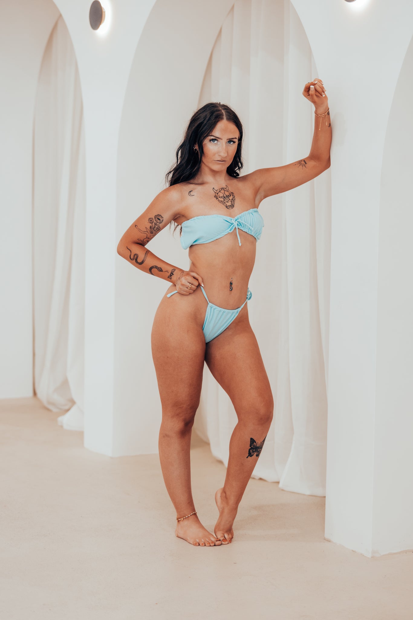 Sky Blue Bahaar Kini Set