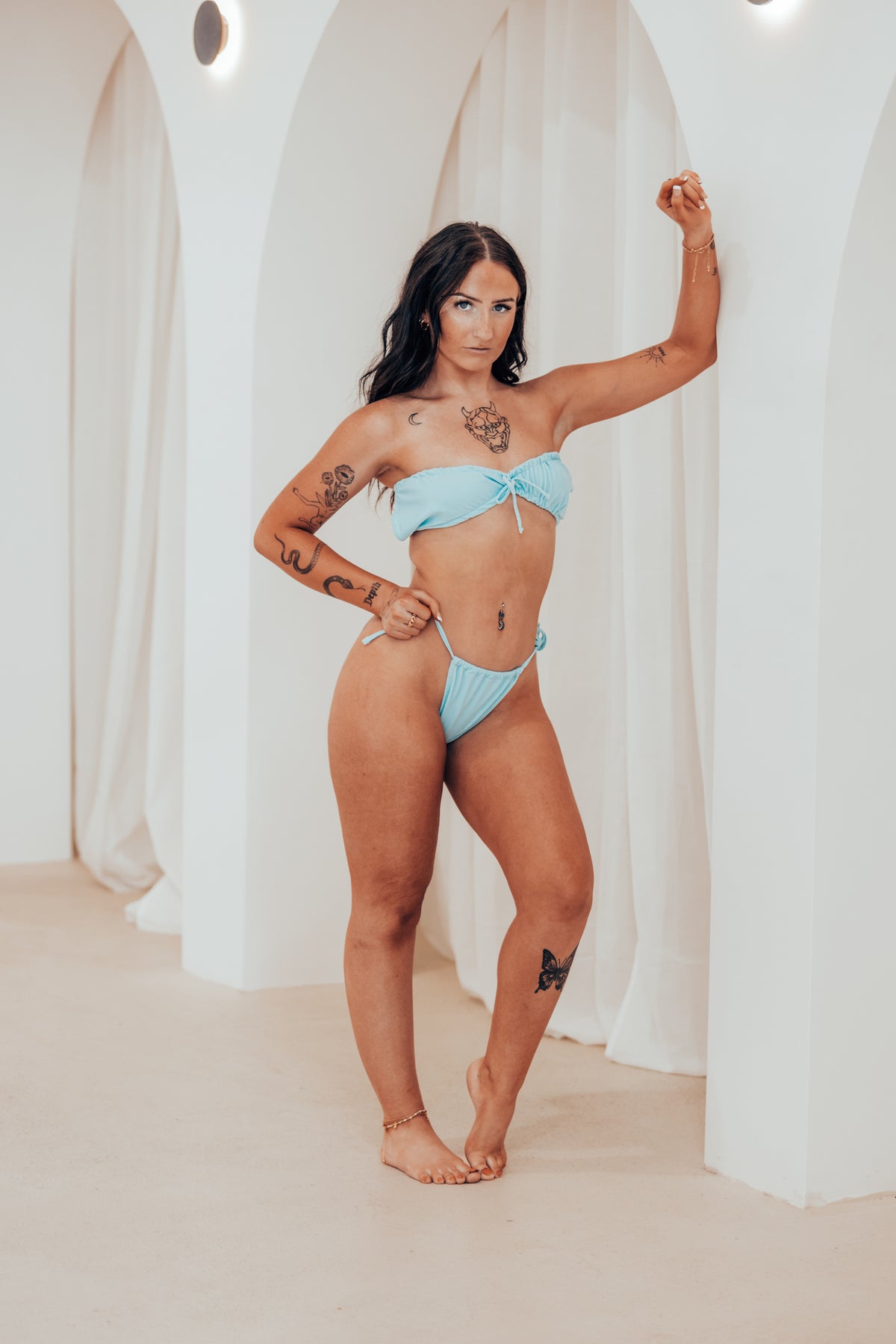 Sky Blue Bahaar Kini Set